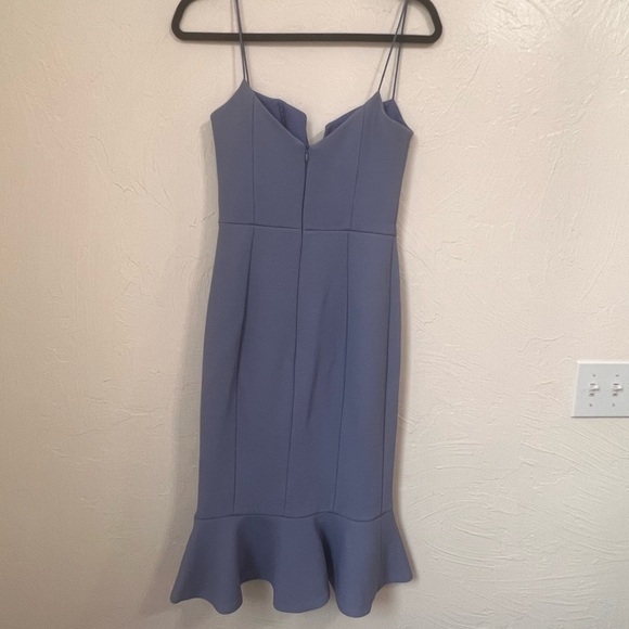 Nicholas Bandage Frill Wrap dress blue size 4 - Picture 10 of 10